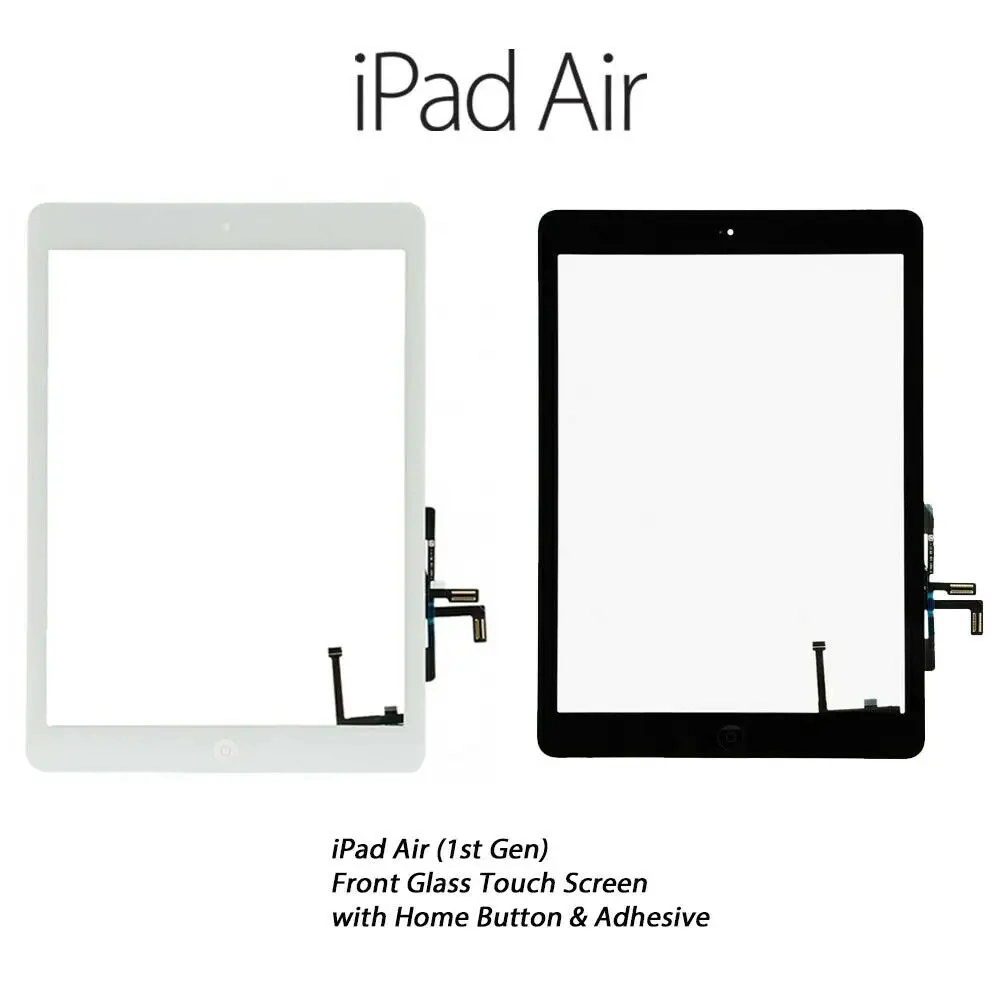 iPad Air 1 iPad 5 LCD Outer Touch Screen Digitizer Front Sensor Glass Display Touch Panel Replacement A1474 A1475 A1476