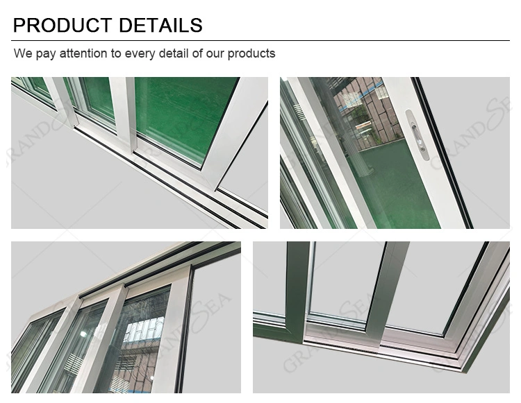 Foshan Factory 3 Panel Exterior Hideaway Glass White Aluminum Patio Pocket Sliding Door with Screen