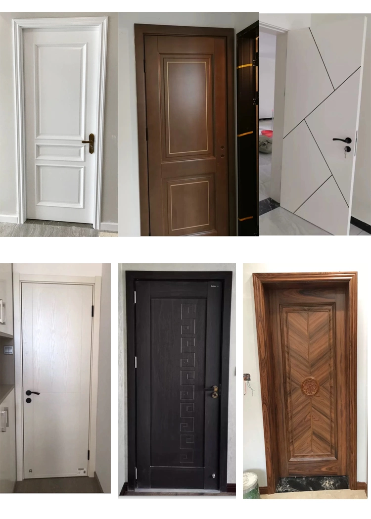 Building Materials Internal Solid Oak Wood Door for Villa Exterior