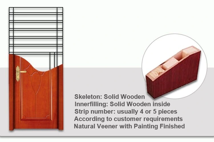 New Simple Design Modern Pretty Color Natural Teak Wooden Door Waterproof Exterior or Interior Door Solid Hot Sale Secret Factory Price
