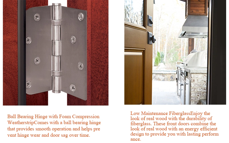 SMC Skin Craftsman Style Woodgrain and Mahogany Front Entry Door