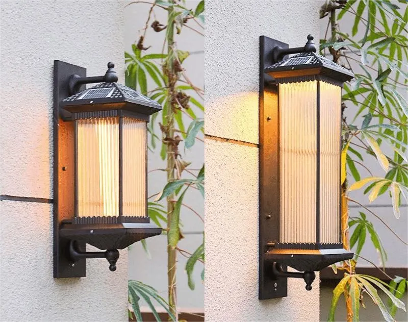 LED Garden Lights Porch Wall Lamp for Front Door Entry Patio Gazebo