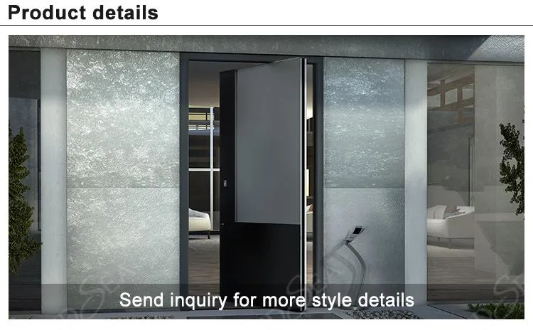 Customized New Front Security Big Modern Villa House Pivot Doors Exterior Steel Door Main Entrance