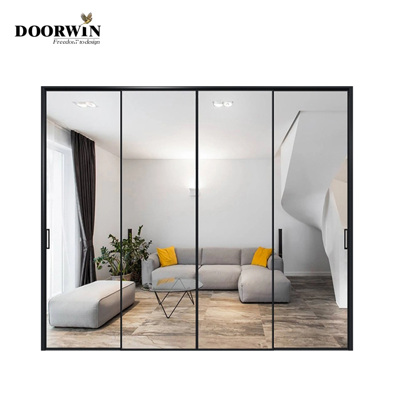 Main Entrance Narrow Frame Double Triple Quadruple Glass Aluminum Lift and Sliding Door Design for Home