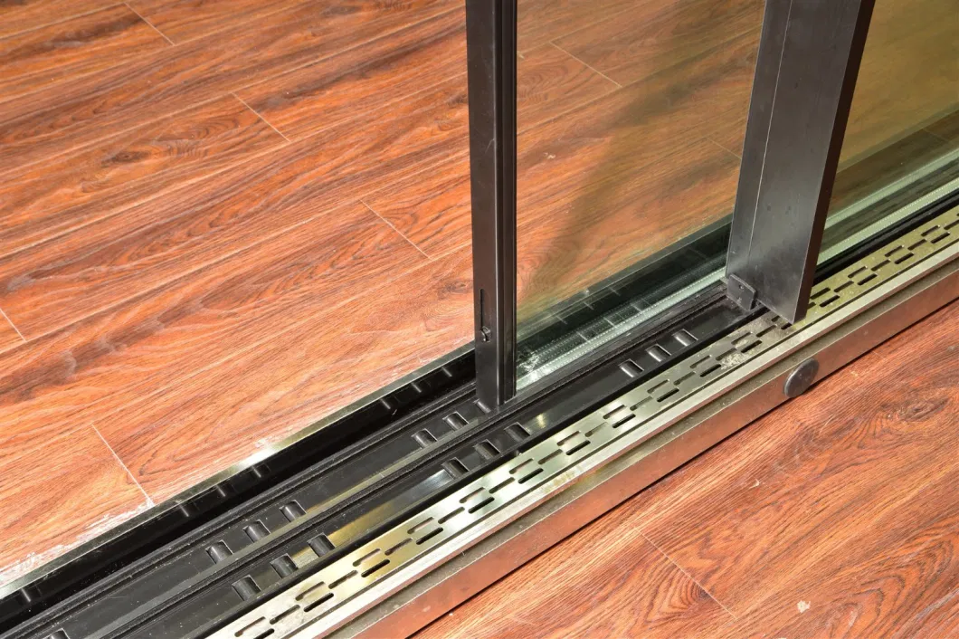 Thermal Break Sliding Patio Doors Exterior Aluminum Slim Frame Sliding Glass Door