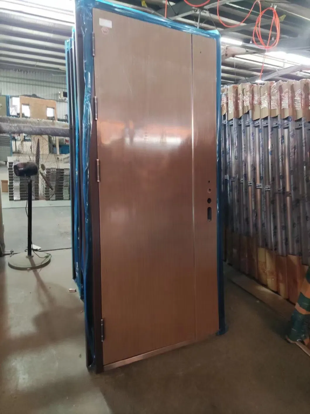 UL Listed 2 Hour Fire Rated Solid Wood Color Flush Door for Highrise Residential and Commercial Building