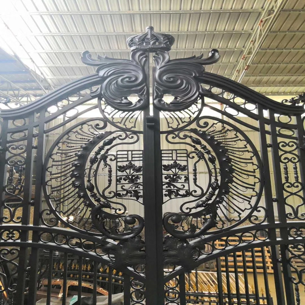 Luxury Steel Door/Wrought Iron Swing Gate House Entrance Gates Driveway Gate for Villa/Garden/Playground