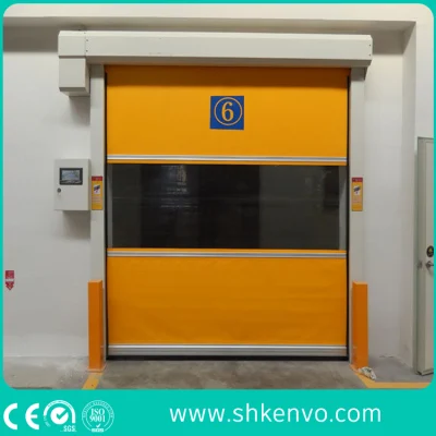 Tessuto PVC automatico industriale prestazioni ad alta velocità ad azione rapida Sollevare lo sportello Quick Roll Up o Roller Shutter per Esterno o interno del magazzino