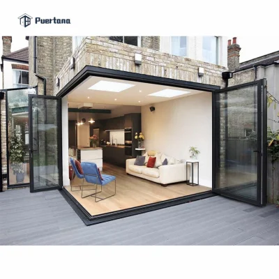 Sportello pieghevole a 90° con patio in alluminio standard americano Per Mountain House / Condo
