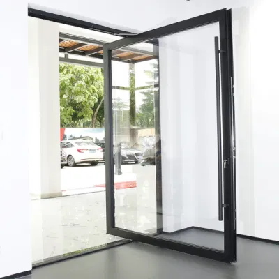 Sixinalu Profilo in alluminio materiale da costruzione Villa di lusso personalizzata esterno Sportello anteriore vetro ingresso ferro metallo sicurezza acciaio perno sportello