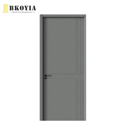 Moderno semplice Appartamento porta in legno PVC materiale Pvcr1020