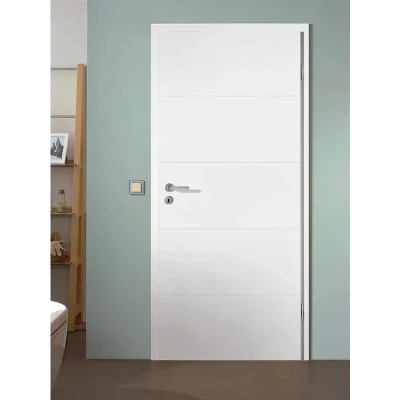 Porte interne di lusso alta lucida per Villa in legno, Hotel classificato con i vigili del fuoco Porte moderne Porte interne da camera da letto