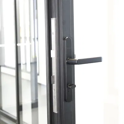Sixinalu materiale da costruzione stile moderno impermeabili personalizzato Bivold Porte Windows Prezzo di fabbrica Profilo in alluminio balcone struttura in acciaio vetro porta pieghevole