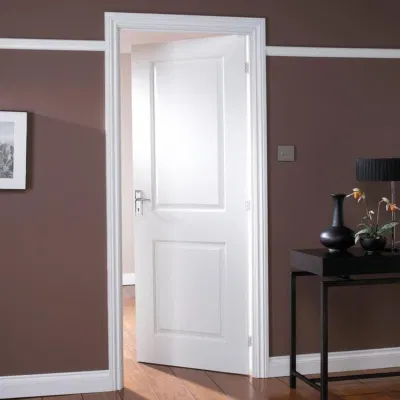 Vernice bianca Prehung Hollow Core interni HDF Porte stampate per Casa