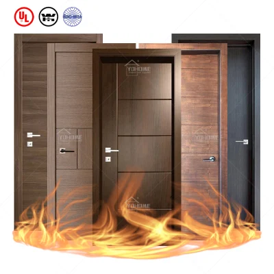  Cina Produttore legno insonorizzato porta per l&prime;appartamento interno camera hotel Porta ignifuga resistente porta ignifuga interno in legno ignifugo Porta