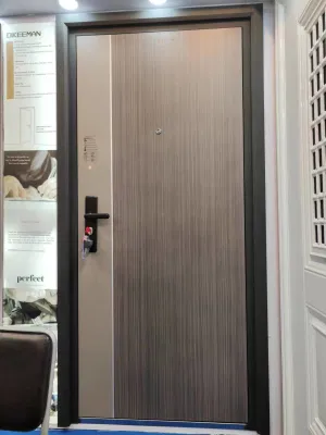 Cina fornitore Standard semplice Design porta esterna in metallo per casa per appartamento in legno ignifugo, insonorizzante,