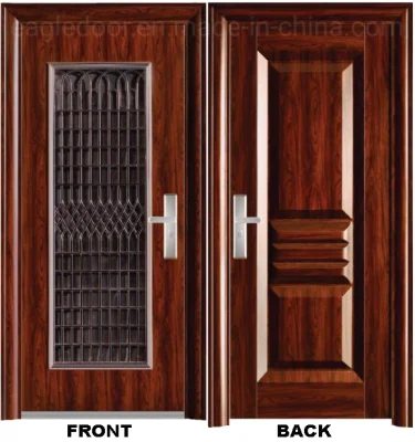  Porte di ingresso Swing esterno in acciaio inox ultimo design rifinito doppio Ingresso principale, porta anteriore di sicurezza