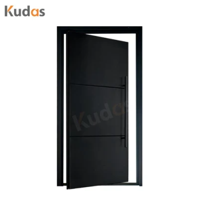 Moderna sicurezza frontale personalizzata porta d&prime;ingresso girevole in legno legno esterno Porta di ingresso esterna