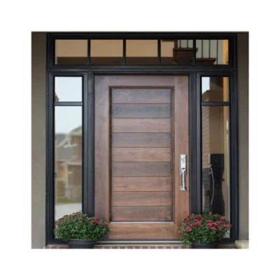 Porta originale in fabbrica con porte esterne in legno di Sidelites Sportello di ingresso in vetro