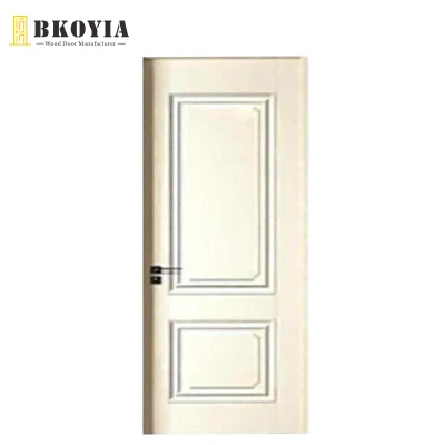 Bianco semplice PVC materiale Camera da letto porta in legno Door009