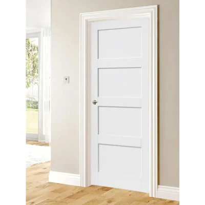 Porte interne di lusso alta lucida per Villa in legno, Hotel classificato con i vigili del fuoco Porte moderne Porte interne da camera da letto