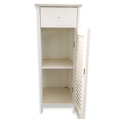 Grande capacità di stoccaggio e stoccaggio del soggiorno domestico, armadio con atrio a porte Louvered