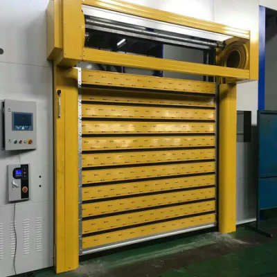 Porta a rulli industriale porta automatica ad alta velocità spirale in alluminio Fast Sportello di sicurezza dell&prime;otturatore a rullo