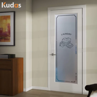 Porte in vetro di alluminio in stile francese realizzate su misura dalla fabbrica Kudas Foshan Sportello interno in vetro