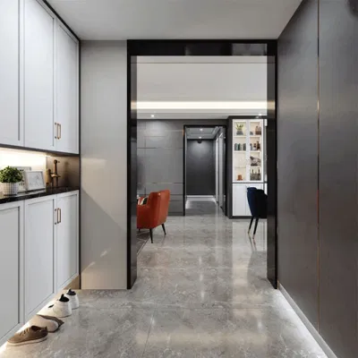  Qian Yan doccia maniglia della stanza Serie China Swing porta telaio Produttori ODM Custom 3m lunghezza legno telaio porta vetro