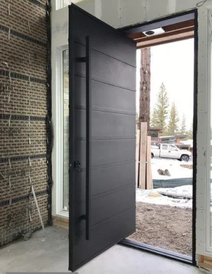  Porte d&prime;ingresso mobili in legno massello di mogano dal design moderno e personalizzato