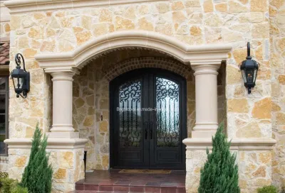  Ingresso personalizzato Rond Top doppio sportello in ferro battuto