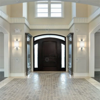 Prima Italian Design Australian Villa Grande e lussuoso ingresso moderno Ingresso anteriore porta girevole in legno massello