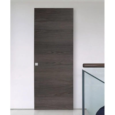Interni dal design moderno, porte in legno silenziose