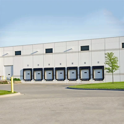 Sportello a rulli in metallo automatico esterno sezionale per celle frigorifer, magazzini e dock di carico