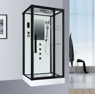 Porta doccia per bagno in vetro scorrevole da 8 mm con vassoio basso