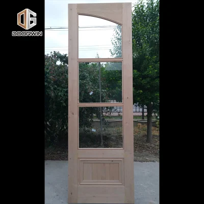 Porta interna in legno massello con vetro, ultima generazione americana Produttore cinese