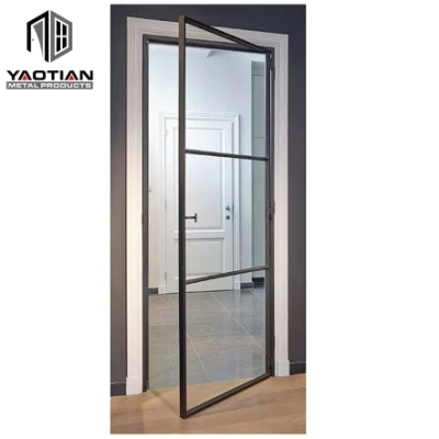Moderna porta esterna doppia in vetro rinforzata