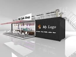 Due negozio personalizzato della barra del container dei pavimenti 40hq da vendere