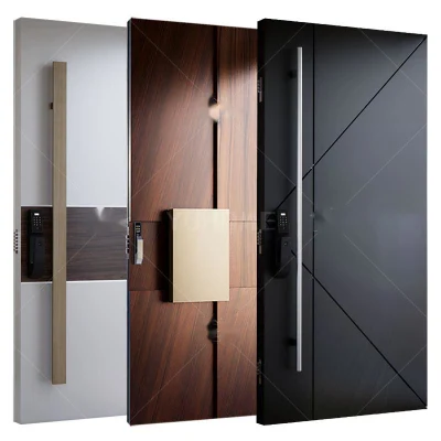 American Modern Design esterno legno porta pivot Big Solid Wood Porta d&prime;ingresso