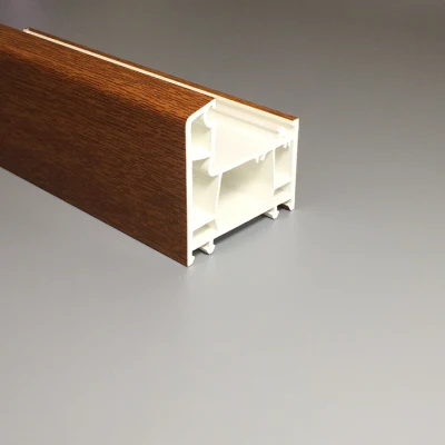  Legno colore profili PVC quercia dorata lamina laminato PVC finestra Profili finestra e porta in plastica