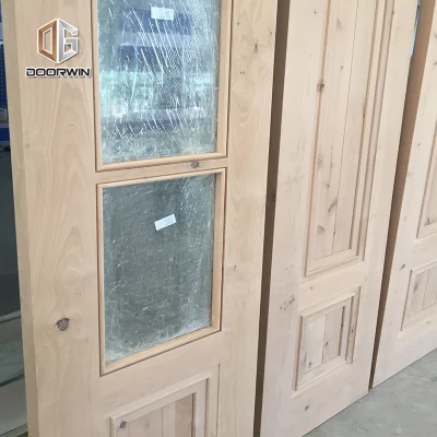 Porta interna in legno massello con vetro, ultima generazione americana Produttore cinese