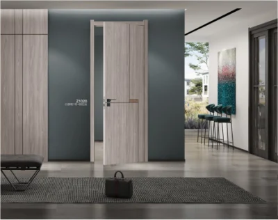  Moderna porta interna personalizzata in legno HDF MDF