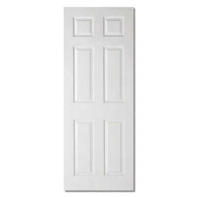 Anima cava senza finitura Bianco primed legno grana 6 pannello Porte in rovere con modanatura rialzata
