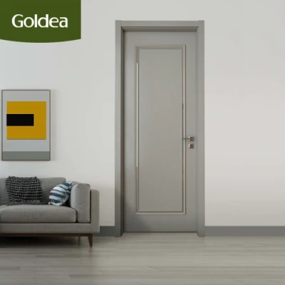  Moda Swing senza porte di vetro PVC ingresso esterno legno Porta MDF