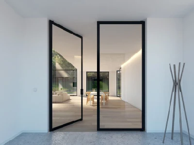 Casement in alluminio Double Swing Door for External Doors Prices