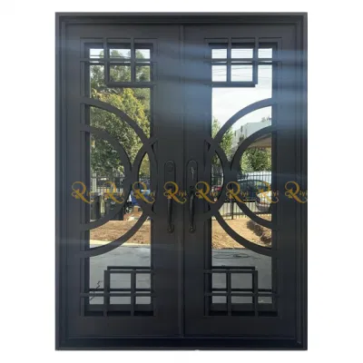 Accesso esterno residenziale di dimensioni personalizzate online porta in ferro battuto