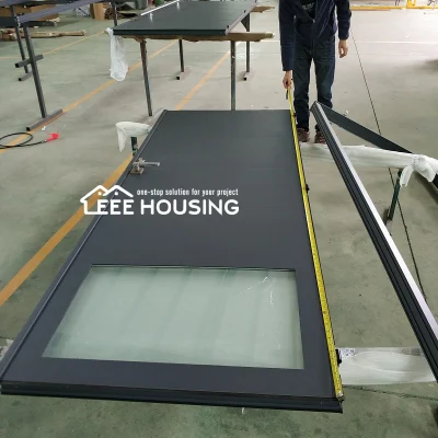 Cina fabbrica fornitura diretta Casa moderna sicurezza Singola foglia alluminio Porte di ingresso anteriori Design in metallo alluminio porta di ingresso principale