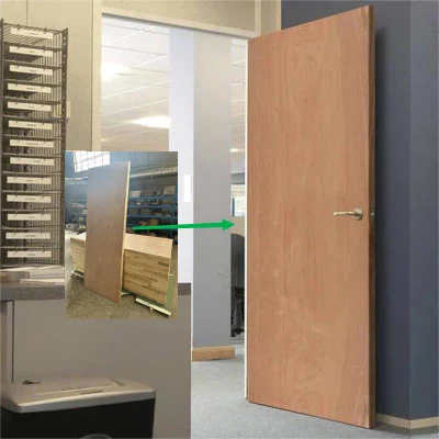  Porta interna a filo in compensato per interni commerciali e domestici