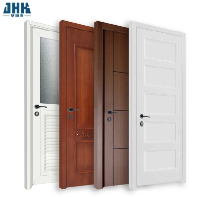  JHK interni moderni e personalizzati esterni MDF / HDF legno bianco porta