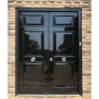 Porta anteriore in stile europeo, girevole in legno massello moderno con lato Porta girevole leggera per Villa